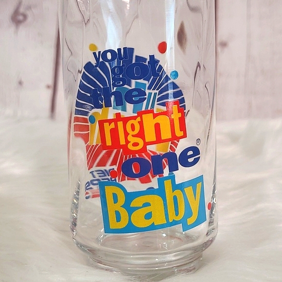 Vintage Diet Pepsi Soda Ray Charles You Got The Right One Baby Crystal Glass Cup - Picture 7 of 14